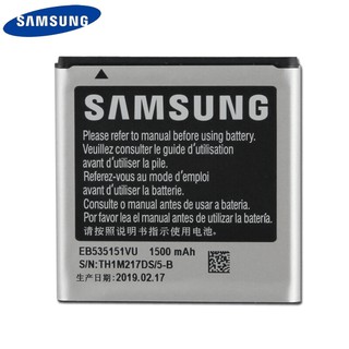 แบตเตอรี่ Samsung Original EB535151VU สำหรับ Samsung Galaxy S Advance i9070 B9120 i659 W789 ของแท้เปลี่ยนแบตเตอรี่ 1500m