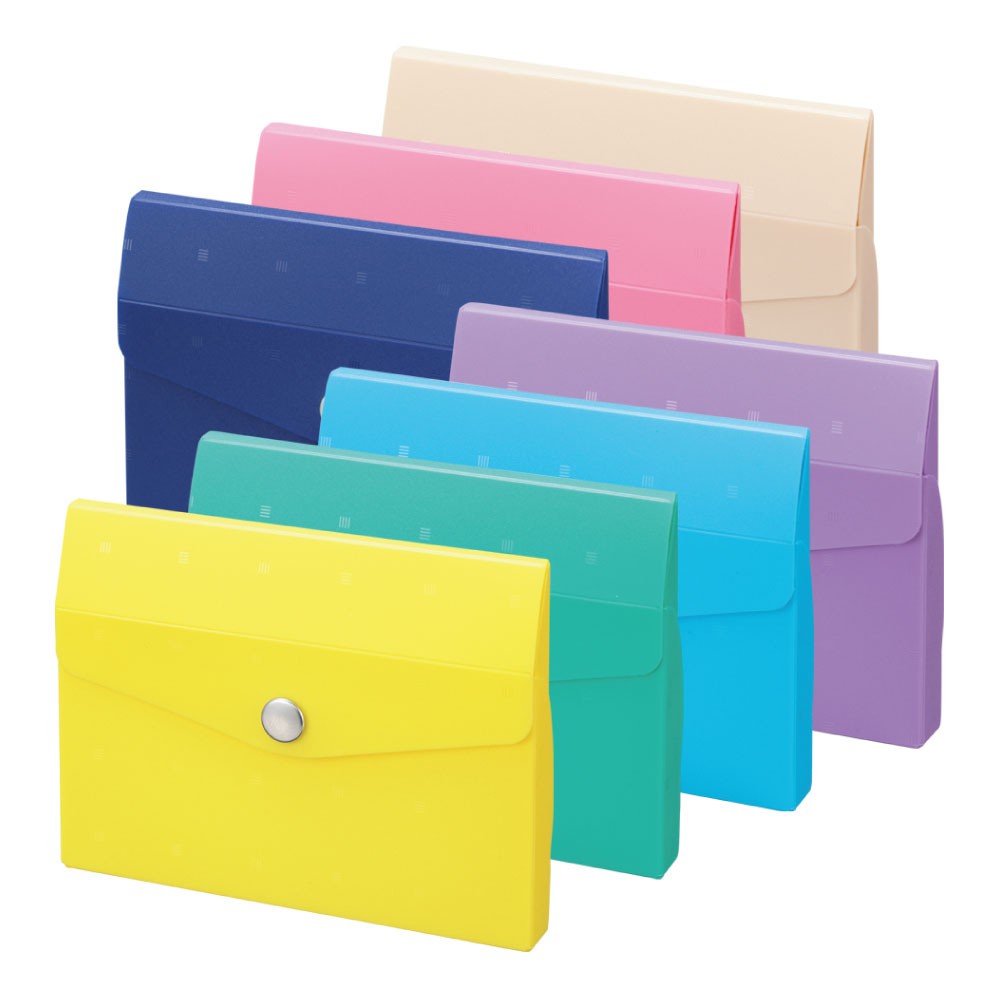(โค้ดINCSM4Lขั้นต่ำ49ลด20) กระเป๋าเก็บนามบัตร 10 ใบ LIHIT Cube Fizz Card Case A-6002