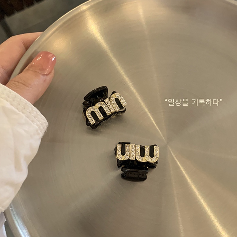 กิ๊บติดผมหางม้า แบบถัก ขนาดเล็ก พิมพ์ลายตัวอักษร สไตล์เจ้าหญิง สําหรับผู้หญิง