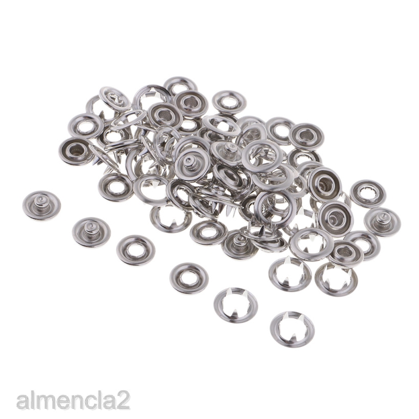 กระดุม Snap Fastener 20 ชุด 12 . 5 มม . สีเงิน almencla21.th ThaiPick