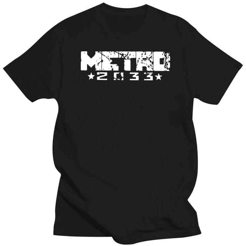 2022 Man 2033 Metro Exodus T เสื้อหน้ากากป้องกันแก๊สพิษเกมพิษเสื้อยืดแปลก O คอแขนสั้นเสื้อผ้าผ้าฝ้าย