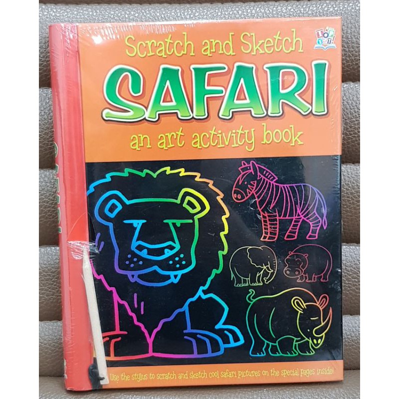 Scratch and sketch Safari English book