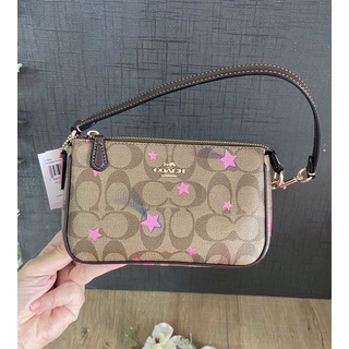 🌠🌟พร้อมส่ง 🌠🎆พอชดาว COACH NOLITA 19 IN SIGNATURE CANVAS WITH DISCO STAR PRINT🌟🌠