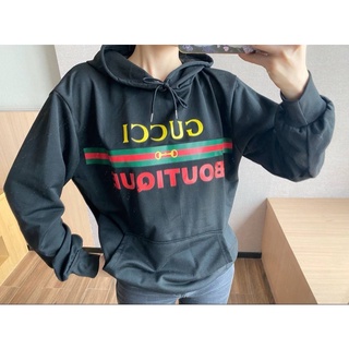 🔥ราคา 149฿🔥รหัส ก528 เสื้อ Hoodie Guc มิกกี้ พร้อมส่งมี 2 สี (ดำ/ครีม)