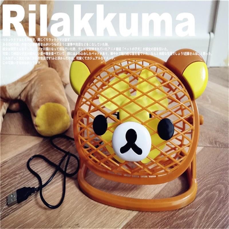 พัดลมตั้งโต๊ะ Rilakkumaพัดลม USBคุมะ | Shopee Thailand
