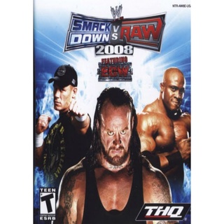 WWE SmackDown vs. Raw 2008 แผ่นเกมส์ PS2