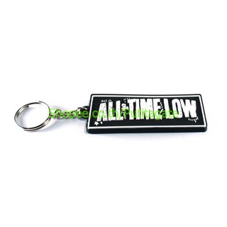 All time low ออล ไทม์ โลว์ พวงกุญแจ  ปั๊มนูน วงร็อค kc203 เกรดเอ