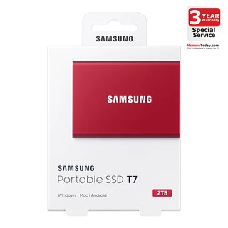 SAMSUNG Portable SSD T7 2TB / Red (MU-PC2T0R/WW)