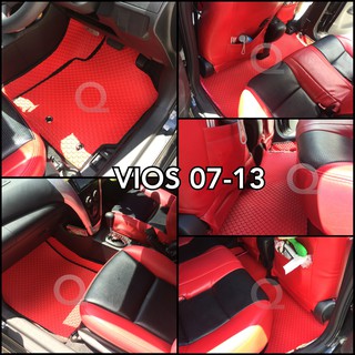 พรมกระดุม TOYOTA VIOS วีออส 2007-2013 ปูเต็มภายใน ตรงรุ่น พร้อมส่งทุกสี แจ้งสีทางแชท