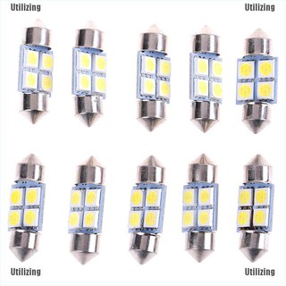 Utilizing 5050 31 มม. 4smd ไฟ led สีขาว สําหรับตกแต่งภายในรถยนต์ dc 12v