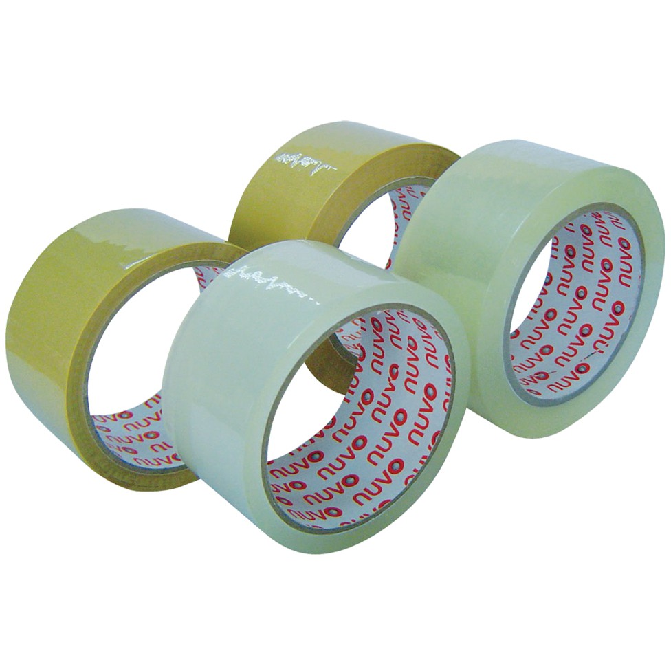เทปกาว ปิดกล่อง OPP Nuvo  2นิ้ว.x100หลา ใส/ชา OPP Packaging Tape - รูปที่ 2