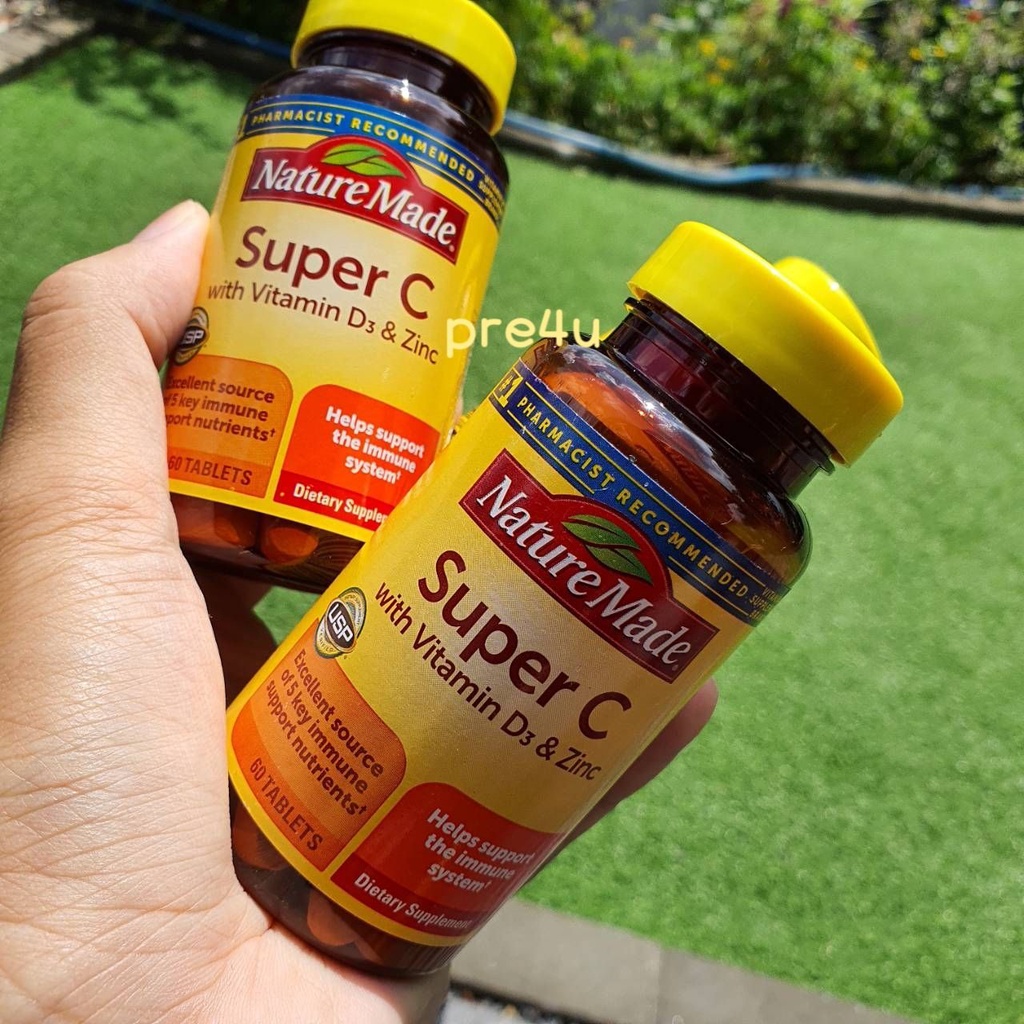 Nature Made, Super C, Immune Complex , Vitamin C +D3+ Zinc (มี 2 ขนาด