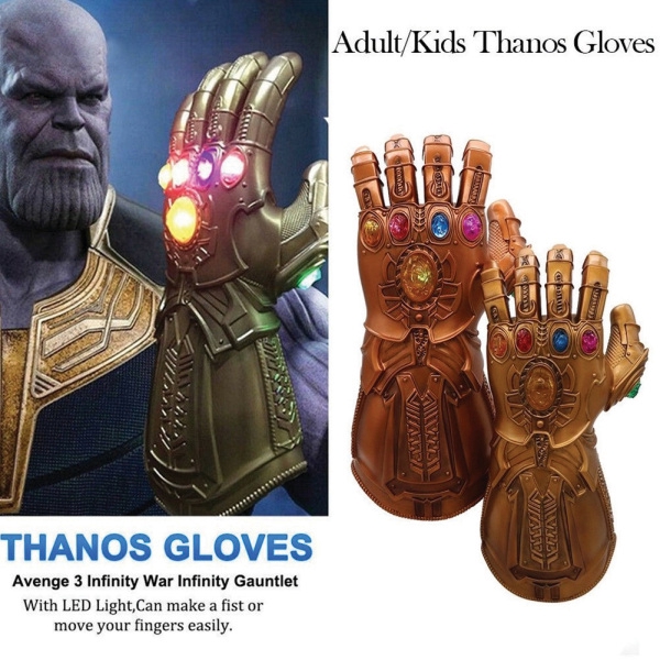 Avenge 3 Infinity War Infinity Gauntlet Led Cosplay Thanos Gloves With Led Light - thanoss infinity gauntlet gift roblox