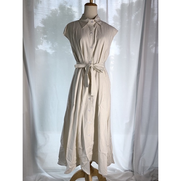 [2942] เดรสแขนกุดลายทาง - รูปที่ 7