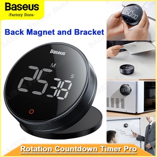 Baseus Rotation Countdown Timer Pro Back Magnet and Bracket Large Display Screen for Self-study Rooms and Libraries for Cooking Timing