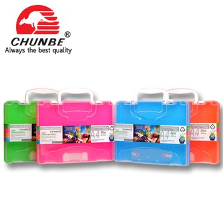 CHUNBE กระเป๋า PENCIL BOX  A4 (CASE 55MM+PENCIL BOX MIXED A4)