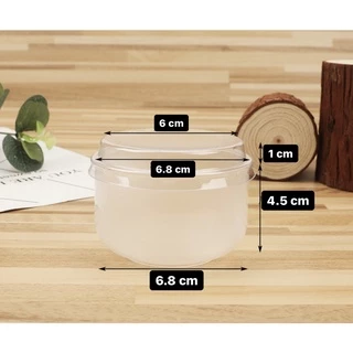 *สินค้าพร้อมส่ง* 100ใบ (ถ้วย+ฝา) ถ้วยพุดดิ้ง ชีสเค้ก เข้าเตาอบได้ 130ml.