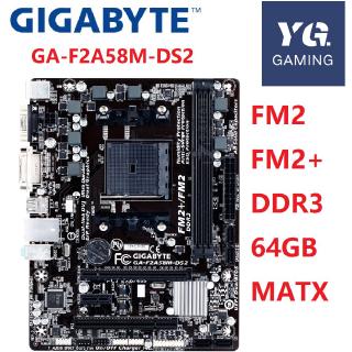 GA-F2A58M-DS2 Desktop Motherboard Socket FM2/FM2+ DDR3 64GB MATX Original Used