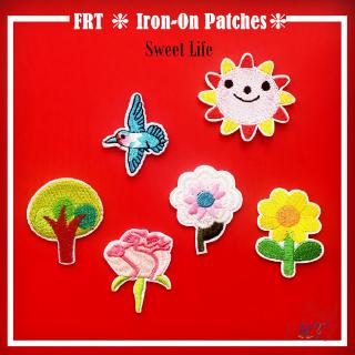 ☸ Plants &amp; Flowers - Sweet Life Patch ☸ 1Pc Flowers Diy Sew on Iron on Badges Patches