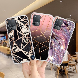 สีสันเรียบง่าย เคส OPPO A94 Reno5F Reno5 Lite 4G เคสโทรศัพท์เคสกันกระแทกซิลิโคนใสนุ่มเต็มกล้องปก 301-1