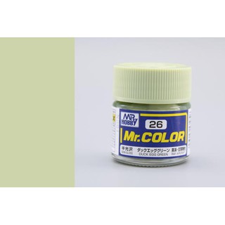 สีสูตรทินเนอร์ Mr.color C26 Duck Egg Green Semi-Gloss 10ml