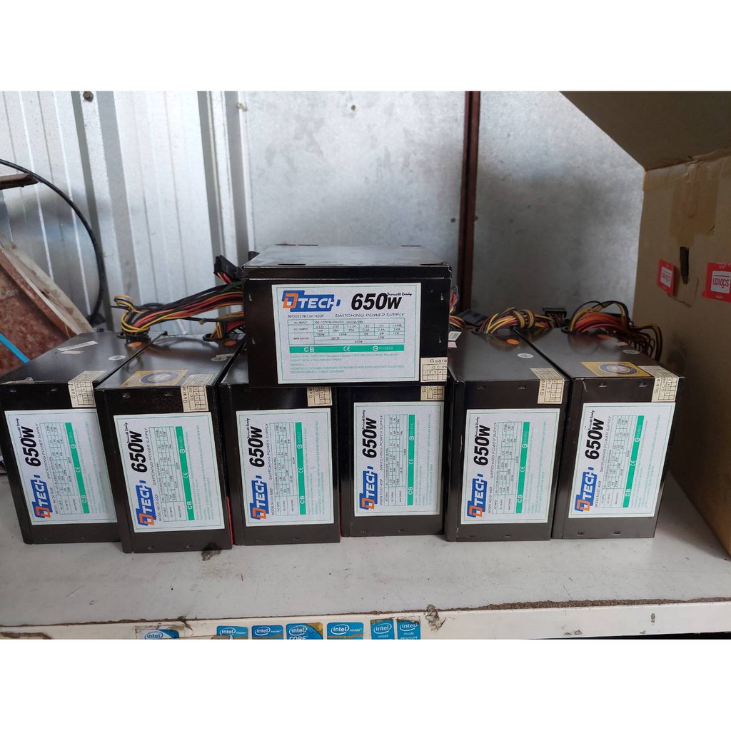 Dtech รุ่น PW036A Power Supply 650W. คุณภาพสูง พาวเวอร์ซัพพลาย ,มือสอง