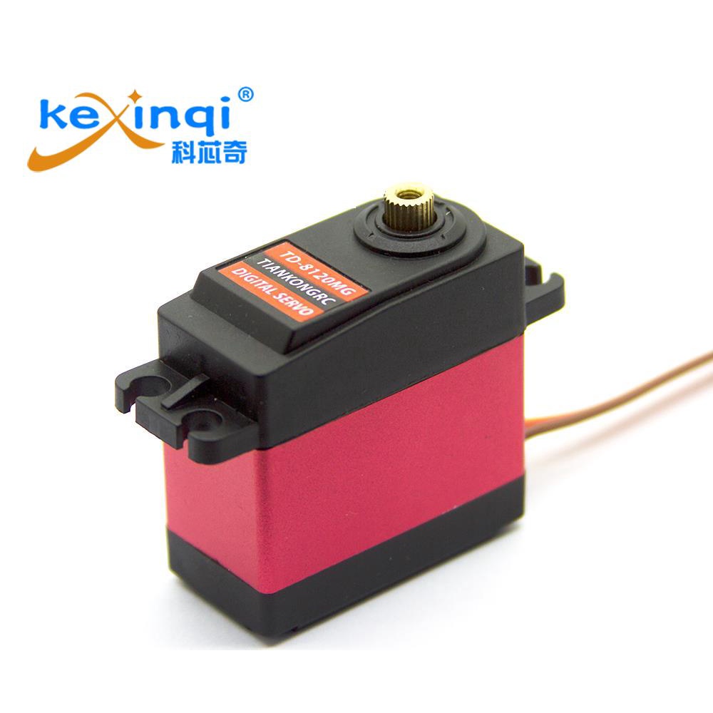 20 กก.ดิจิตอล servo TD8120MG แรงบิดแรงบิดแรงบิดขนาดใหญ่เปลือกโลหะมุมรุ่นเครื่องบินกันน้ําแขนกล 20KG 