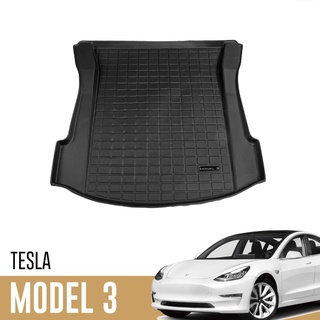 Tesla อุปกรณ์เสริมNew Car Waterroof Trunk Mats For Tesla Model 3 Customized Car Rear Trunk Storage Mat Cargo Tray Trunk