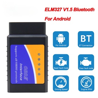 เครื่องสแกนเนอร์ Elm 327 V 1 5 OBD2 บลูทูธ 2.0 สําหรับ Android ELM327 ODB2 OBD 2 OBD2 ELM327 1.5