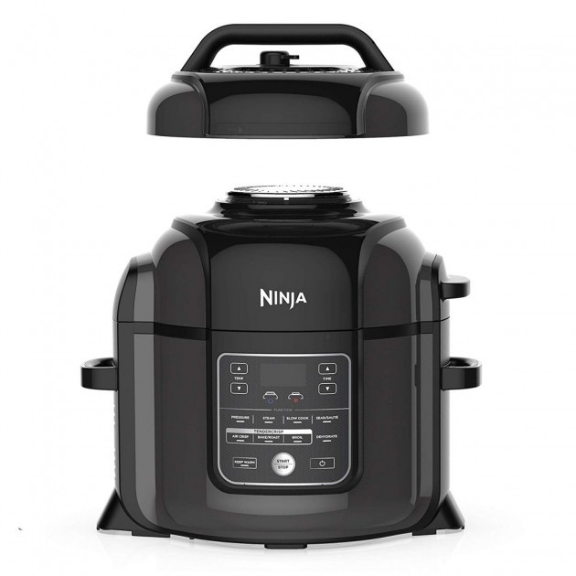 หม้อแรงดันอเนกประสงค์อบลมร้อนในเครื่องเดียว Ninja Foodi Max Multi-Cooker Air Fryer OP450UK 7.5L 7-in-1 UK Import 220V