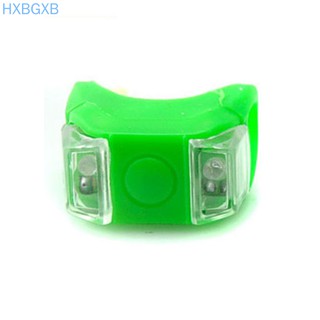 hxbg - ไฟ led 2 ดวงซิลิโคนสําหรับติดด้านหน้ารถจักรยาน