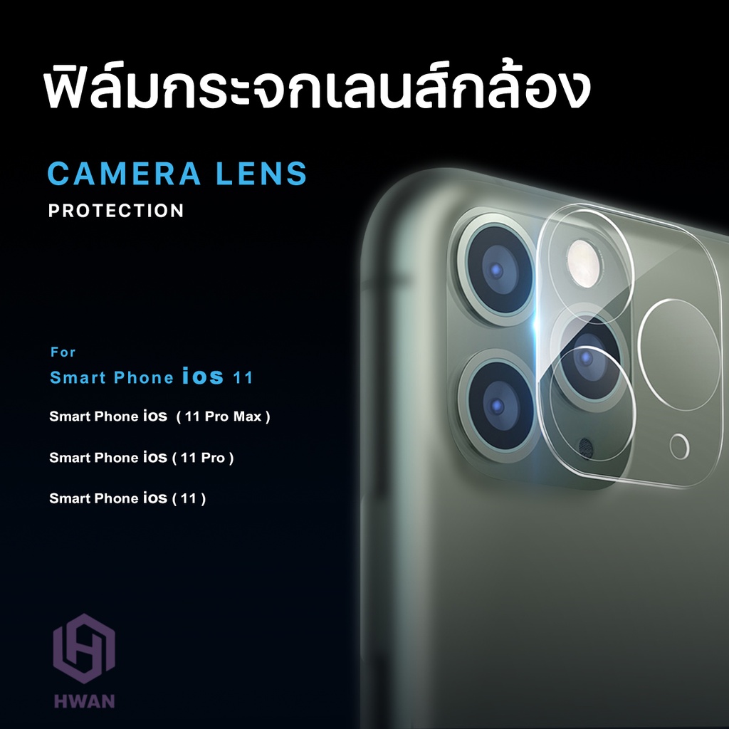 ฟิล์มกล้องหลังสำหรับ11 ฟิล์มเลนส์กล้อง แบบครอบเต็มเลนส์#A-003
