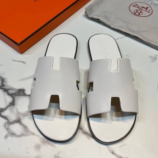 รองเท้า IZMIR SANDAL SS21 รองเท้าแตะแบบสวม หนังแท้ สีขาว🤍