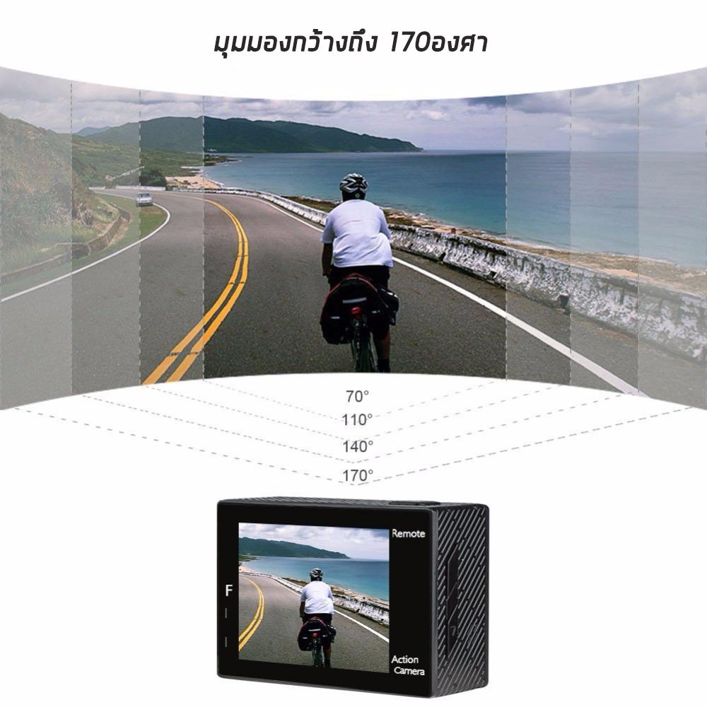🇹🇭Ekcam กล้องกันน้ำwifiถ่ายใต้น้ำ กล้องกลางแจ้ง กล้อง Action Camera 4Kกล้องติดหมวกกันน็อค แถมอุปกรณ์เสริมเป็นโหล DV Cam