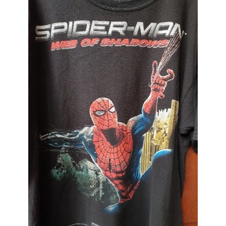 เสื้อยืดผ้าฝ้ายพิมพ์ลาย เสื้อยืดวินเทจ Spider-Man