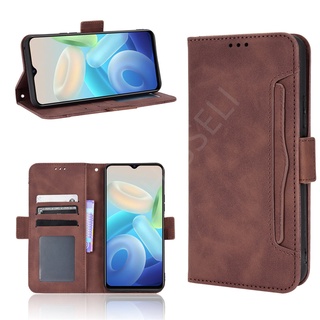 เคสโทรศัพท์หนัง PU ฝาพับ พร้อมช่องใส่บัตร สําหรับ VIVO T1X Y33T Y21T Y76 5G