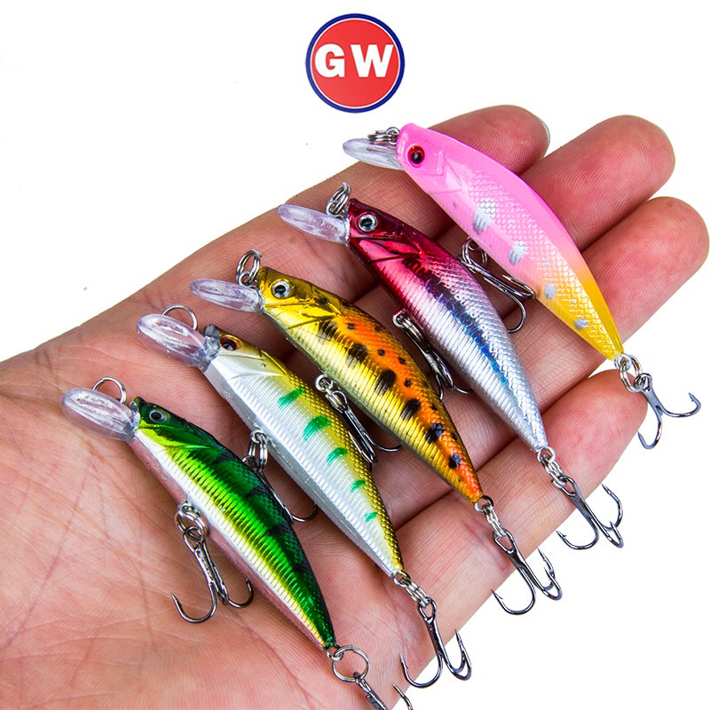 5.9cm/7g Fishing Lures 3D Eyes Artificial Hard Bait Bass Fishing Minnow Fishing Bait