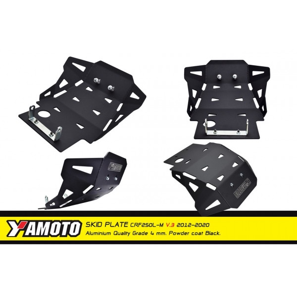 การ์ดแคร้ง YAMOTO สำหรับ HONDA CRF250L-M 4mm.V3
