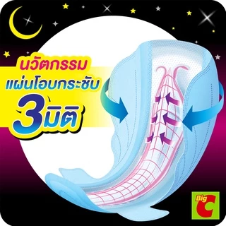 โซฟี แบบกระชับ หลับสนิทตลอดคืน ผ้าอนามัยแบบมีปีก ขนาด 42 ซม แพ็ค 8 ชิ้น