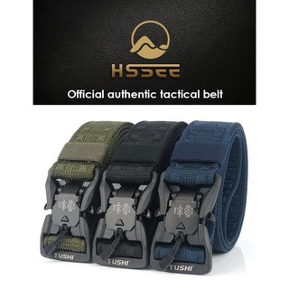 เข็มขัดสนาม เข็มขัดทหาร HSSEE TUSHI Tectical belt, 1200D Nylon หัว ABS + magnetic สวยทน แข็งแรง