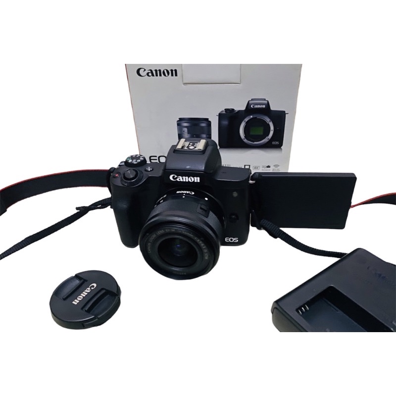 กล้องดิจิตอล Mirrorless Canon EOS M50 พร้อมเลนส์ 15-45mm (มือสอง) สภาพเหมือนใหม่