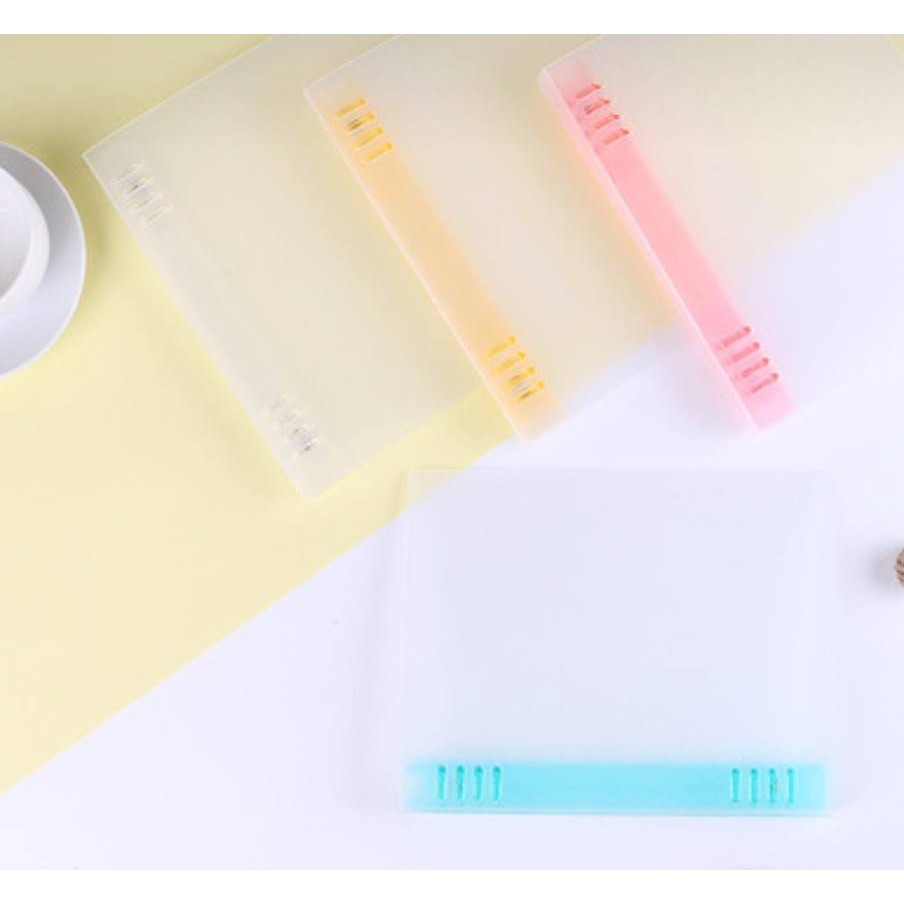 ปกสมุดเติมไส้ PP Binder แกนเหล็ก A5 / B5 / A4  (ใช้กับกระดาษแบบ​ 20​ รู/26​ รู​/ 30 รู ค่ะ)