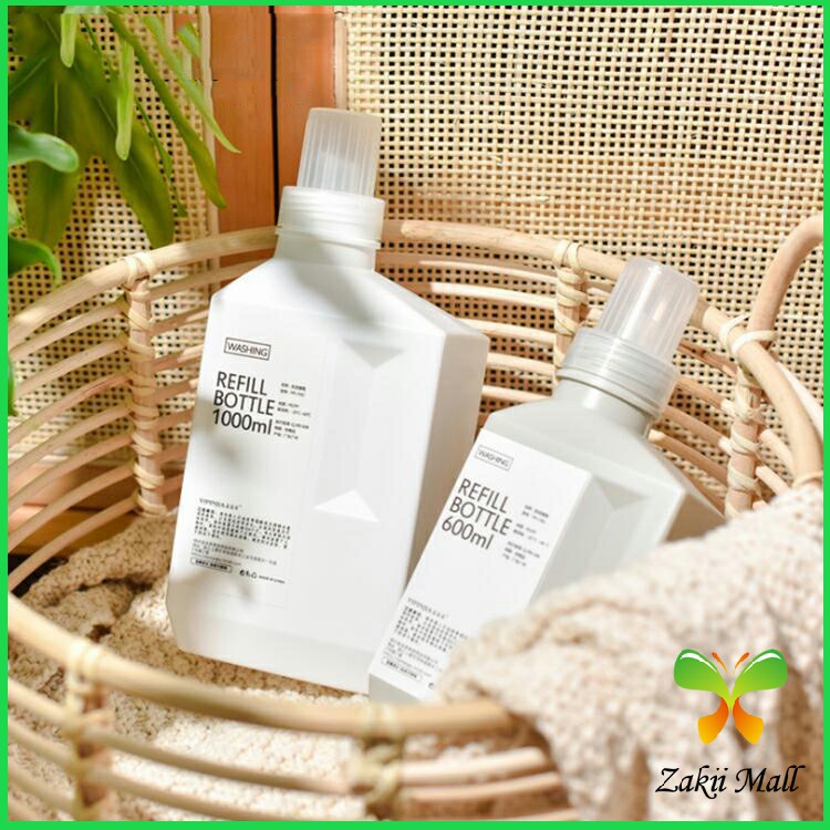 Zakii Mall ขวดใส่น้ำยาปรับผ้านุ่ม ขวดรีฟิล ขวดน้ำยาซักผ้า Empty bottles for dispensing liquids - รูปที่ 2