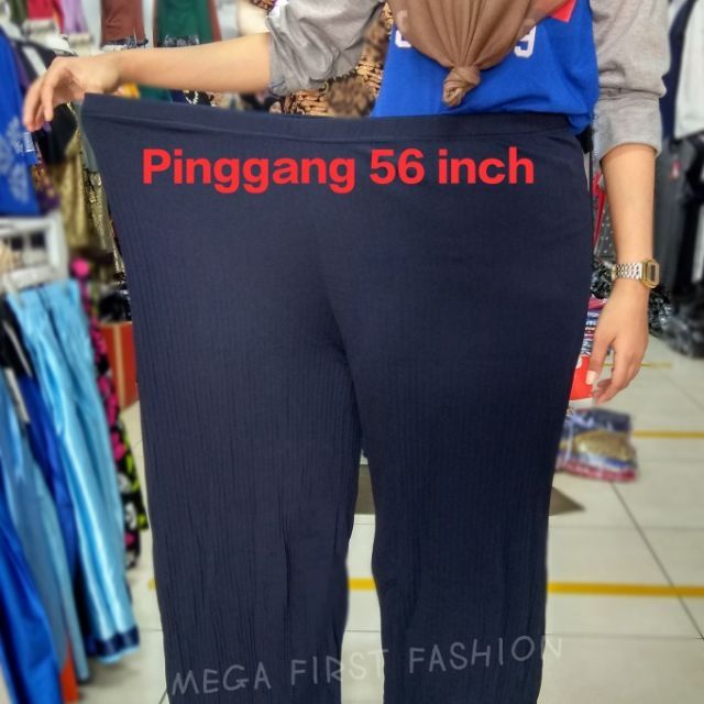 56Inch PLUS SIZE Palazo Plus Size Corak Lipat 3183