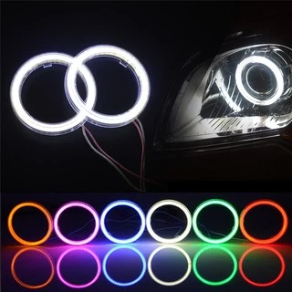 หลอดไฟตัดหมอก COB LED 12V 60-120 มม. อุปกรณ์เสริม สําหรับรถยนต์ รถจักรยานยนต์ 1 ชิ้น
