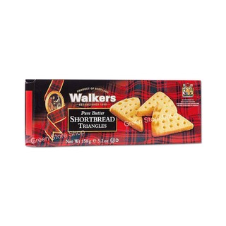 Walkers Pure Butter Shortbread Triangles 150g.( บิสกิตบัตเตอร์ทรงสามเหลี่ยม)