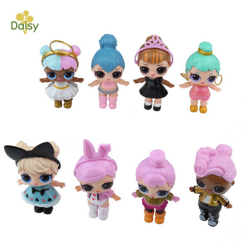 New 8 Pieces SET LOL Lil Outrageous 7 Layer Surprise Series Dolls Kids Toy Gifts 