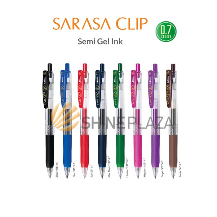 ปากกาเจลสีคลิป Zebra Sarasa 0.7 มม. - ปากกาสี 0.7 มม.
