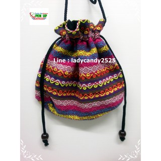 กระเป๋าผ้า ขนาดกระทัดรัด 22X22 cm  ลายสวย คละสี