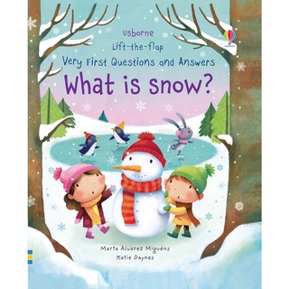 DKTODAY หนังสือ USBORNE LIFT-THE-FLAP VERY FIRST Q&amp;A: WHAT IS SNOW?